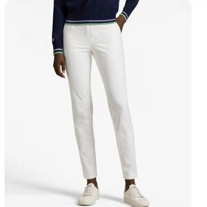 Ralph Lauren Polo Golf White Slim Fit Ankle Pant Size 8 Stretch